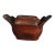 Antique Chinese Figural & Polychromed Wooden Basket Circa 1920 For Sale