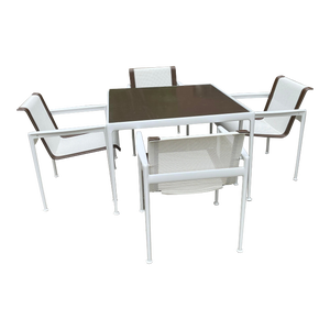 Richard Schultz for Knoll 1966 Collection Outdoor Dining Table & 4 Chairs