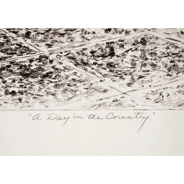 1990s 1996 Ann Chernow Day Oil the Country Intagliotype For Sale - Image 5 of 7