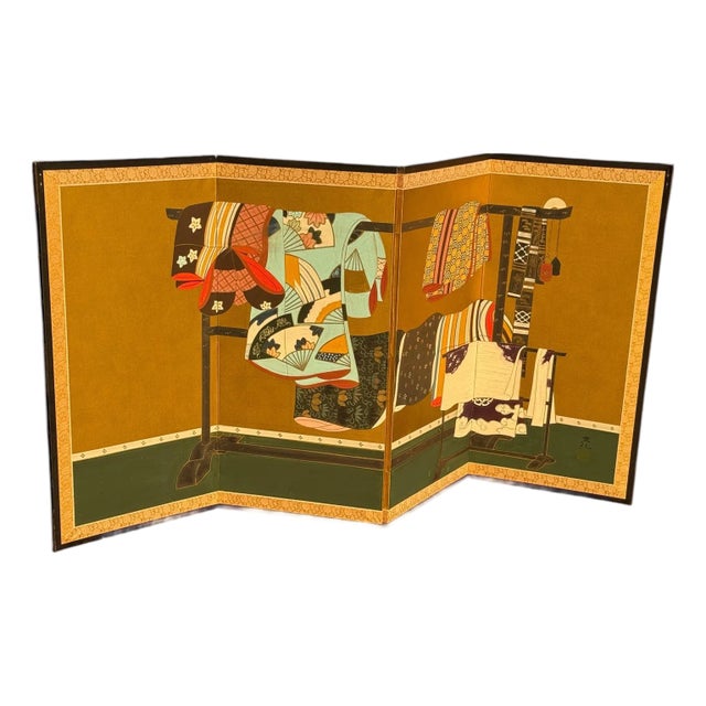 Vintage Japanese Tagesode Byobu For Sale