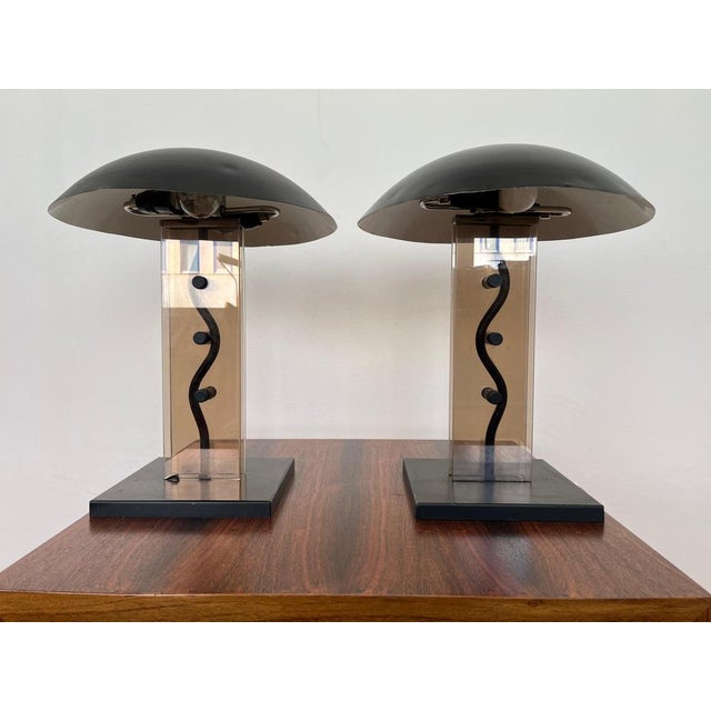 Large Mid-Century Table Lamps from Kamenicky Senov, 1980s, Set of 2 For Sale - Image 4 of 9