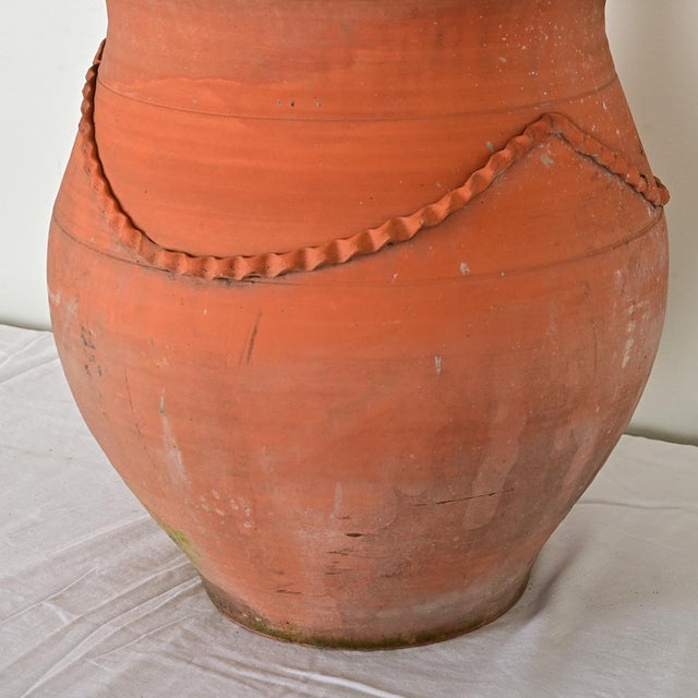 French Vintage Large Terracotta Planter For Sale - Image 12 of 12