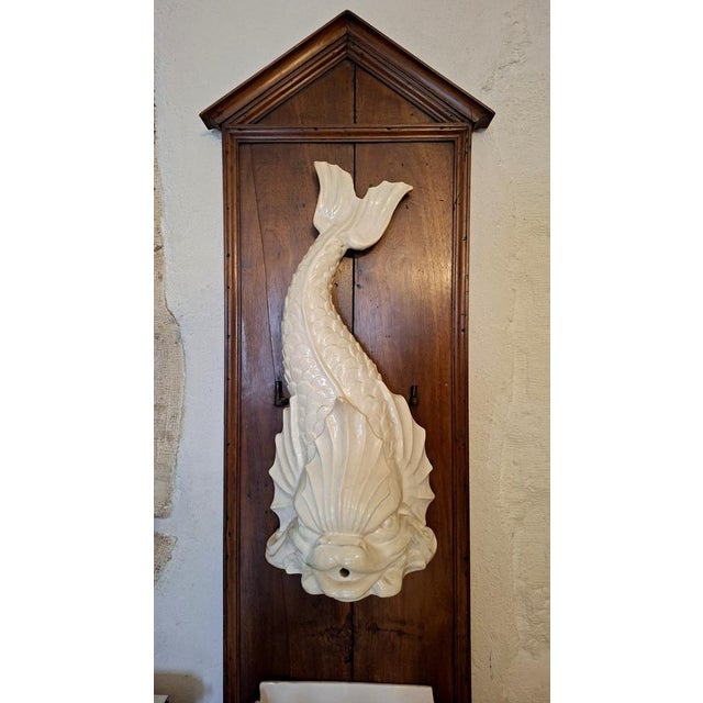 20th Century Earthenware Wall Fountain by Emile Tessier, 1890s For Sale - Image 5 of 8