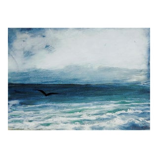 Vintage Impressionist Seascape Painting For Sale