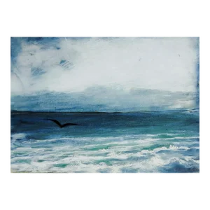 Vintage Impressionist Seascape Painting