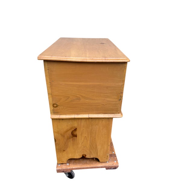 Antique Primitive Pine Dry Sink / Washstand With Lift-Top Storage & Cabinet For Sale - Image 11 of 16