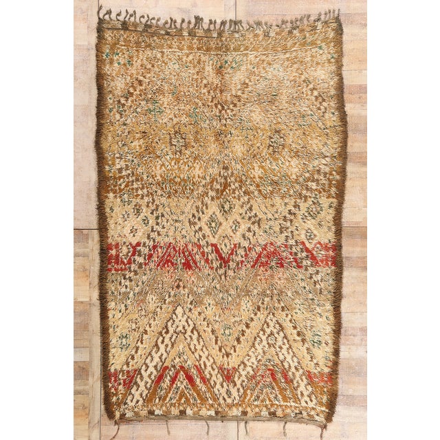 Vintage Zayane Beni M'Guild Moroccan Rug, 07'03 X 11'06 For Sale - Image 10 of 10