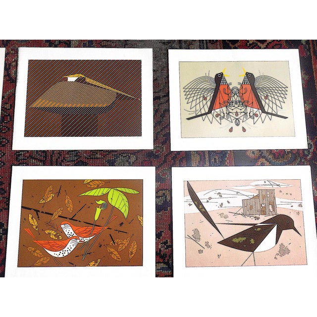 2010s Vintage Charley Harper Modernist Abstracted Bird Lithographs (10.75" X 8.25") - Set of 10 For Sale - Image 5 of 10