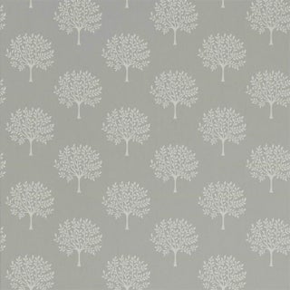 Sanderson Marcham Wallpaper in Grey Birch For Sale