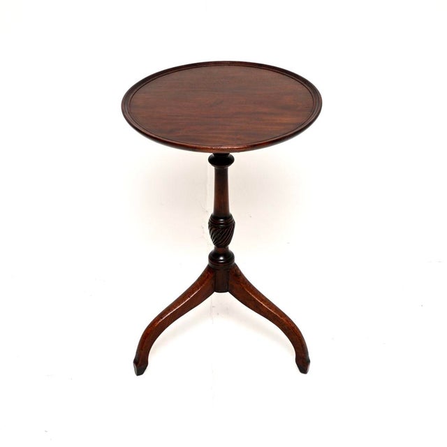 A wonderful original antique Georgian period snap top occasional table. This was made in England, it dates from around the...