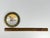 White German Brass Framed Porcelain Plate: Hand Painted Skating Children For Sale - Image 8 of 8