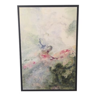 "Faeries" Contemporary Impressionist Style Original Painting by Ellan Maynard, Framed For Sale