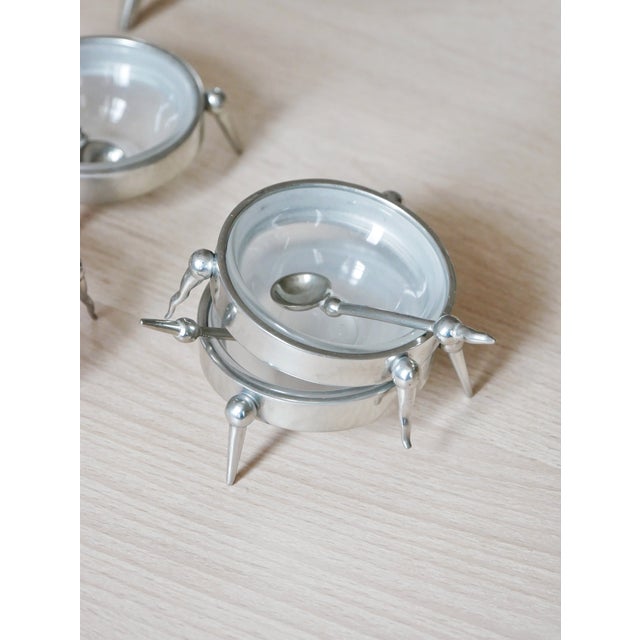 1960s French Postmodern Caviar Holders from Arcoroc, 1960s, Set of 5 For Sale - Image 5 of 7