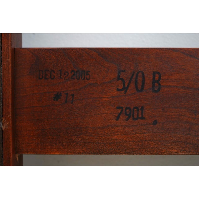 Stickley Cherry Regency Style Cane Back Queen Size Headboard For Sale - Image 12 of 12