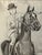 Original graphite pencil drawing by American artist and illustrator Theodore E. Schrock (1879–1952), depicting a young...