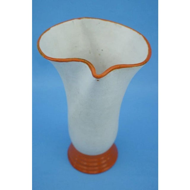 20th Century Art Deco Ceramic Vase with Futuristic Elements by Manlio Trucco for La Fenice, Albisola, Italy, 1920s For Sale - Image 9 of 18