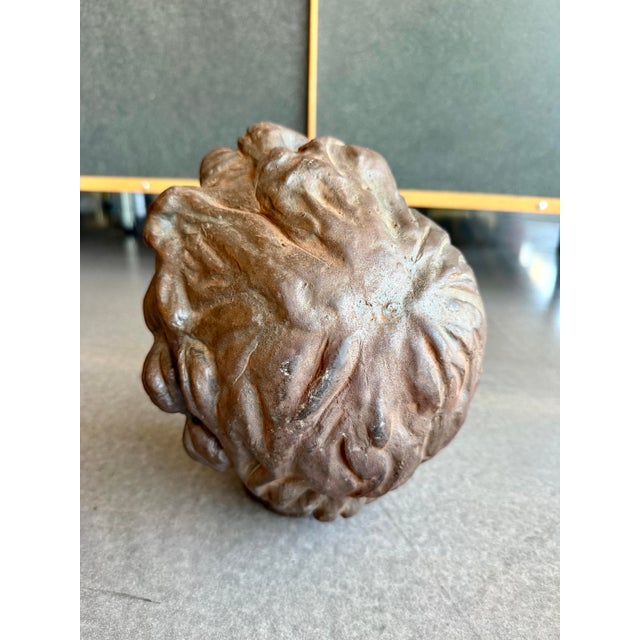Vintage Bronze Head Fragment Life-Size Figure Bust For Sale - Image 11 of 11