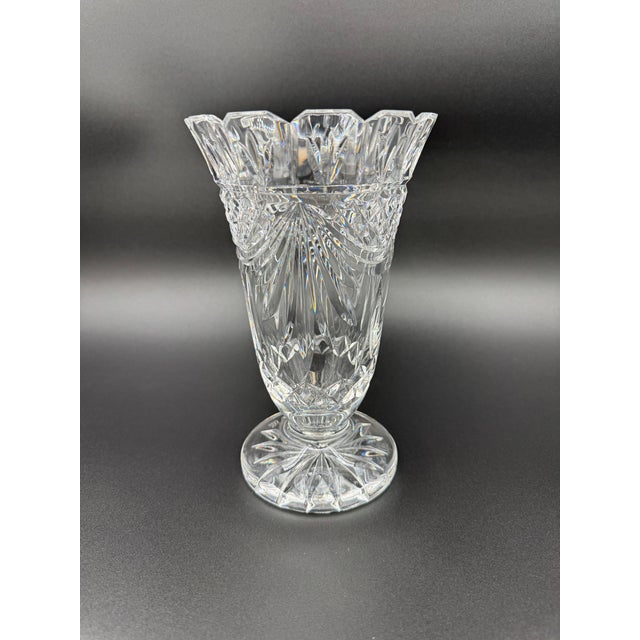 Waterford Crystal Waterford Society 1995 Crystal Vase "Penrose Vase" For Sale - Image 4 of 6