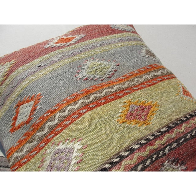 Kilim Rug Pillow For Sale - Image 9 of 11