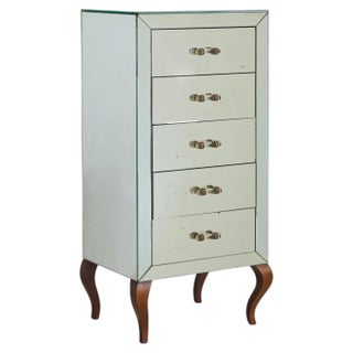 French Mirrored Chest of Drawers, 1940s For Sale