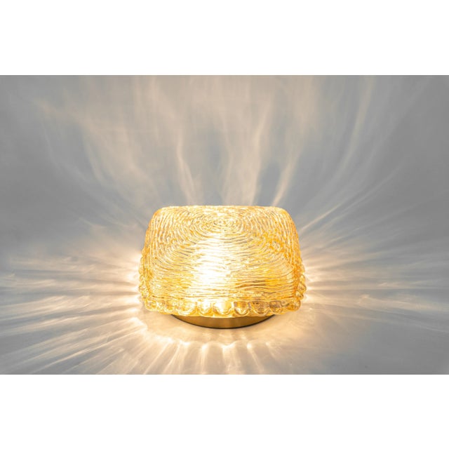 Amber Glass Sconces in Thumbprint Shape, Germany, 1970s, Set of 2 For Sale - Image 9 of 10