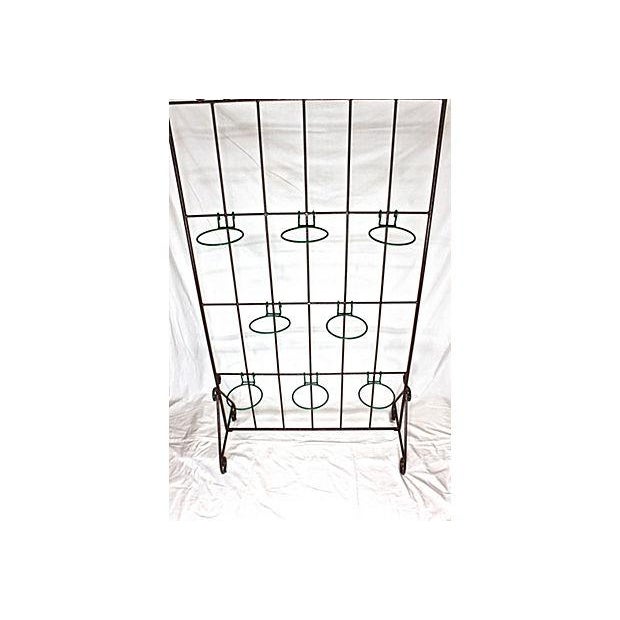 Wrought Iron Hanging Plant Screen Chairish