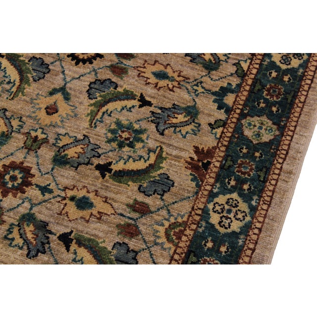 Ziegler 1990's Gray/Green Wool Runner Rug- 2'11'' X 14'9'' For Sale In New York - Image 6 of 10