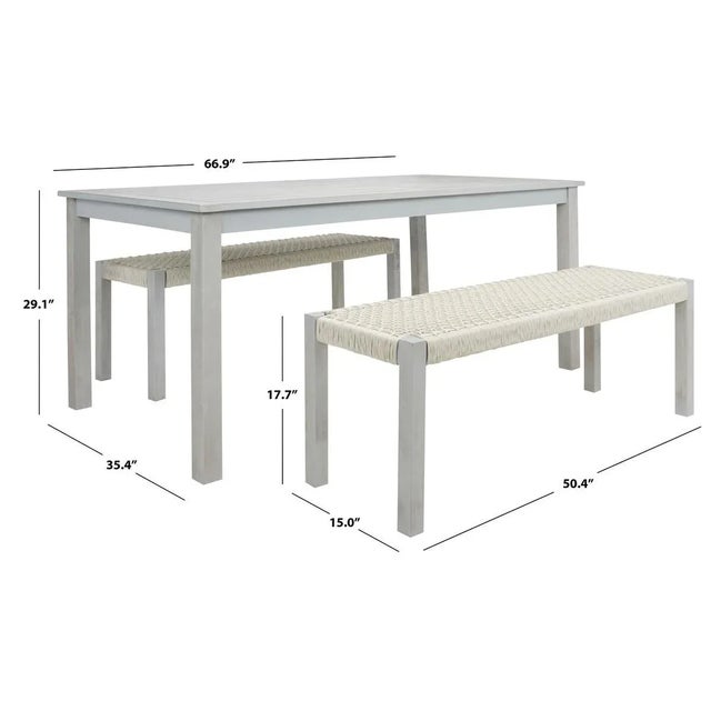 Aquina 5 Piece Dining Set - Gray For Sale - Image 4 of 10