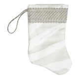 Palm Orleans X B. Viz Handmade Mini Stocking Ornament - Palmetto Stripe Plastered For Sale