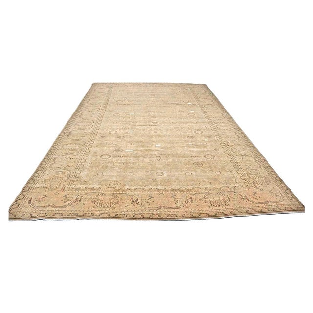 1930s 1930s Distressed Persian Malayer Wool 9x13 Beige, Taupe & Black Handmade Area Rug #1140267 For Sale - Image 5 of 7