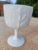 White Vintage Milk Glass Goblet For Sale - Image 8 of 8