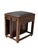Art Deco Amsterdamse School Stool with Adjustable Leather Seat, 1920s For Sale - Image 4 of 14