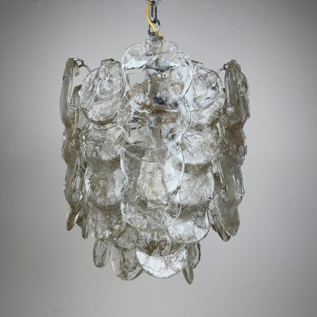 Vintage Murano Glass Chandelier from Mazzega, Italy 1970s For Sale - Image 9 of 18