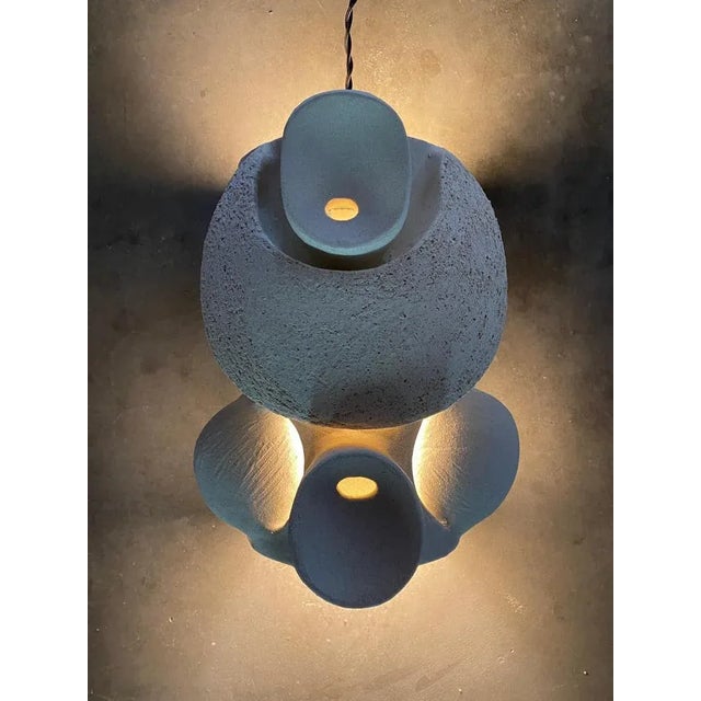 Ceramic Palm Wall Lamp by Olivia Cognet For Sale - Image 7 of 12