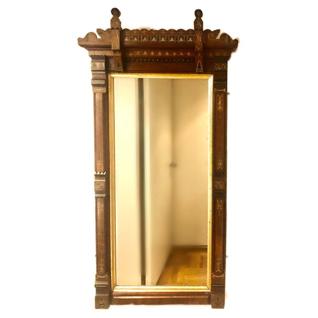 Late 19th Century Victorian Eastlake Mantle Mirror For Sale - Image 9 of 13