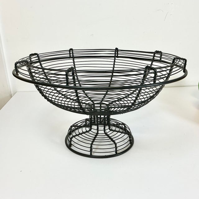 Mid-Century Italian Venetian Glass Fruit & Vegetables in Wire Bowl Murano Attributed - Set of 13 For Sale - Image 11 of 13