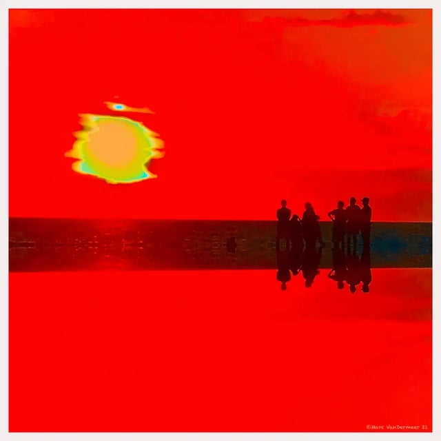 Red Endless Summer Silk Screen Photograph Print Signed For Sale - Image 8 of 8