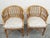Contemporary Pair of Vintage McGuire Rattan Barrel-Back Armchairs For Sale - Image 3 of 17