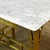 Brown Small Brass Table with Marble Top, 1910s For Sale - Image 8 of 17