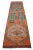 Mythological Runner Rug Hand-Knotted 2'9"x9'6" Vibrant Orange Turkish Rug Kitchen Runner Extraterrestrial Motif For Sale - Image 6 of 14