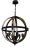 Spherical Kimpton Hanging Light by Franklin Iron Works for Lamps Plus, USA, 1990s For Sale