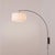 Mid-Century Modern 1960s Scallop Wall Sconce by Nova of California - Fabric Drum Shade, Black Nickel Steel For Sale - Image 3 of 4