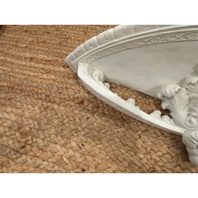 Sculpture Materials Vintage Neoclassical Architectural Plaster Wall Shelf For Sale - Image 7 of 16