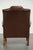 Chesterfield Wing Chair in Cowhide Leather For Sale - Image 4 of 13