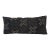 African Vintage Black & White Mud Cloth Lumbar Pillow Mali 19" W For Sale