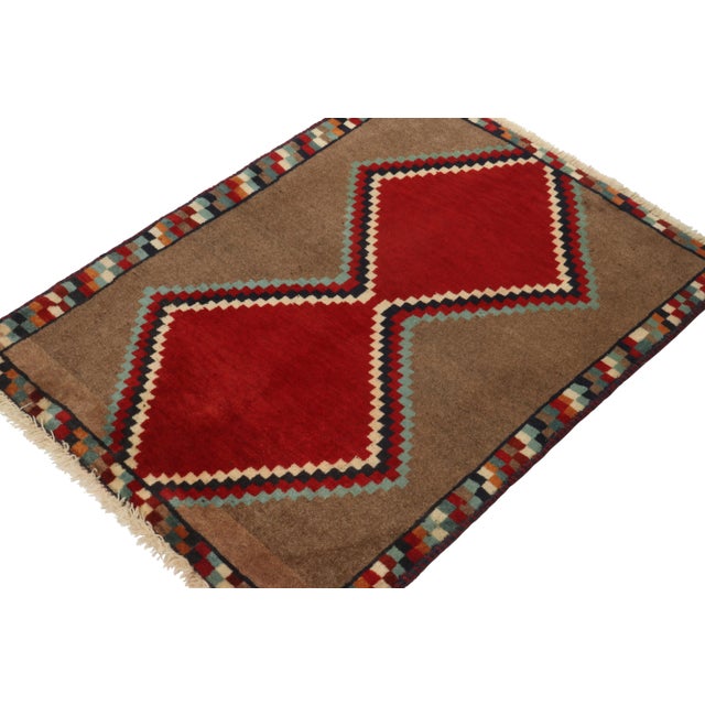 A vintage 2x4 Persian Gabbeh rug, from the latest grand entry to Rug & Kilim’s curation of rare tribal pieces. Hand-...