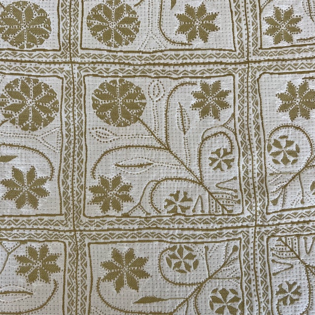 Parterre Jed Johnson Home Marigold Heavyweight Fabric- 2 1/2 Yards Width: 54" Vertical Repeat: 13.5" Content: 55% Cotton...