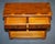 Small Vintage Burr Yew Wood Open Library Bookcase with Drawers and Shelf For Sale - Image 9 of 16
