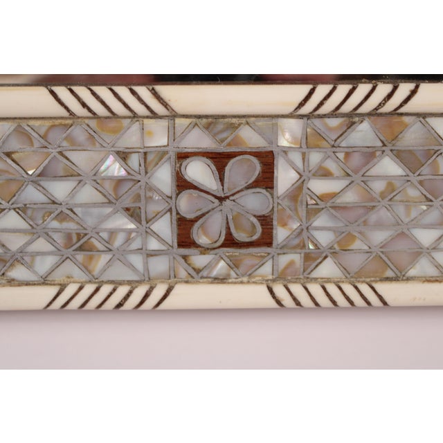 Levantine Mother of Pearl and Bone Inlaid Mirror For Sale - Image 12 of 12