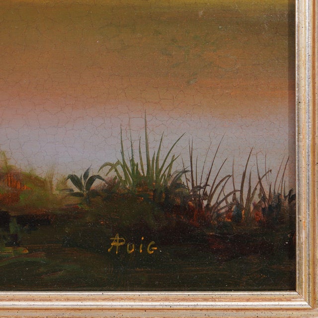Idyllic Summer Landscape by A. Puig, 1800's For Sale In Chicago - Image 6 of 11